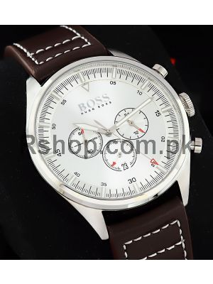 Hugo Boss Champion 44mm Silver Dial Chronograph Watch Price in Pakistan