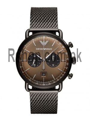 Emporio Armani Aviator Chronograph Brown Dial Men's Watch AR11141  (Same as Original) Price in Pakistan