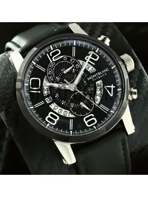 Montblanc Flyback Black Leather Strap Men's Watch Price in Pakistan