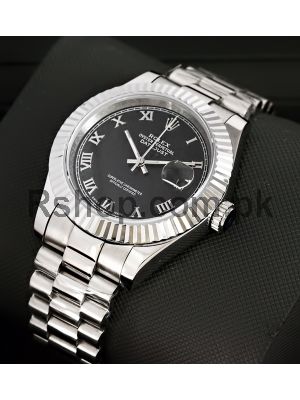 Rolex DateJust Black Dial Watch Price in Pakistan