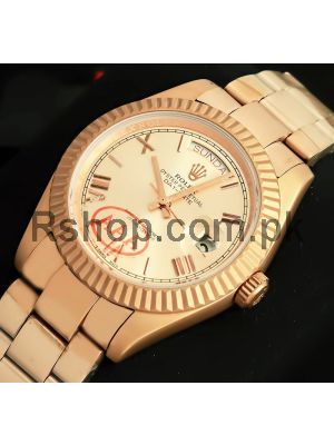 Rolex Day-Date Rose Gold Titanium Watch  (2021) Price in Pakistan