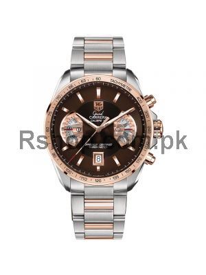 Tag Heuer Grand Carrera Calibre 17 Brown Dial-Stainless Steel Watch Price in Pakistan