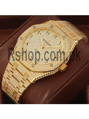 Audemars Piguet Royal Oak Diamond Set Arabic Dial Watch  Price in Pakistan