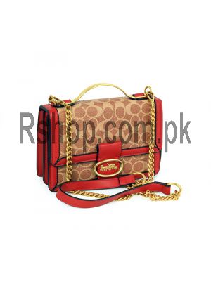 Coach Signature Canvas Riley Top Handle 22 Bag ( High Quality ) Price in Pakistan