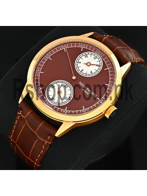 Patek Philippe Patek Philippe Annual Calendar Regulator Brown Leather Strap Men's Watch Price in Pakistan