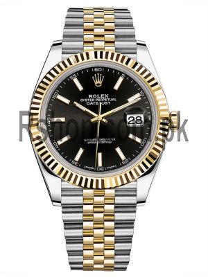 Rolex 126333 Datejust Black Index Dial Two Tone Watch Price in Pakistan