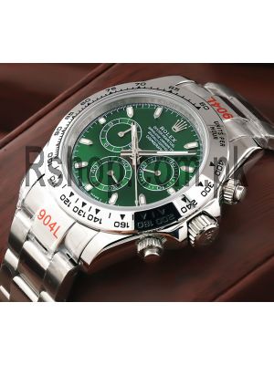 Rolex Cosmograph Daytona Green Dial Swiss ETA 7750 Watch Price in Pakistan