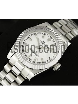 Rolex Lady-Datejust Silver Watch Price in Pakistan